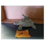 Cast Turtle Sun Dial Decretive
