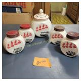 Vtg Fire King Vitrock Milk Glass Grease Container
