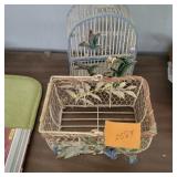 Decretive Bird Cage and Basket