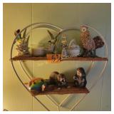 Heart Shape Shelf and Trinkets