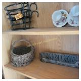 Porch Baskets, Basket, Man Cave Sign, Tea Cups