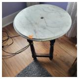 Marble Top End Table