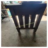 Vtg Heirloom Line  Library Table on Wheels