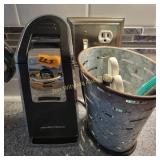 Electric Can Opener, Decor Bucket