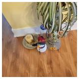 Waterless Plant, Candle, Snow Man