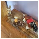 Figurines, Deer, Cat, Horse