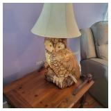 Vtg Owl Lamp