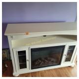Fire Place Book Shelf Entertainment Stand
