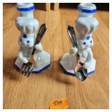 Pillsbury Dough Boy   Candle Holders