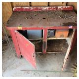 Vtg Red Cabinet