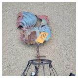 Weathered Rooster Chimes