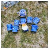 Blue Scene Tea Set