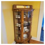 Curved Glass China Cabinet