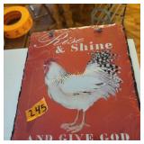 Rise and Shine Sign, Bacon Press, Trivet