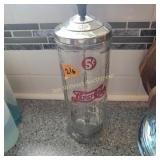Pepsi 5 Cent  Glass Straw Holder