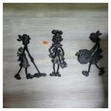 Vtg 71' Sexton Cast Alum Wall Hangings