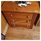 3 Drawer Side Table