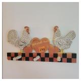 Rooster/Hen Coat/ Towel Holder