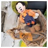 Basket, Mickey Mouse Scarecrow