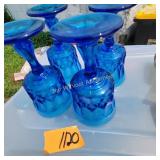 Blue Stemware