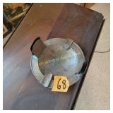 Vtg Metal Ashtray