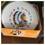 Running Water Native Am Indian Plate