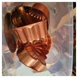 Vtg Copper Color Molds