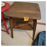 Vtg MCM wood end table 2'x20'