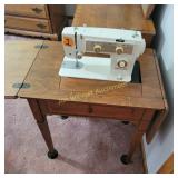 Elgin Sewing Machine and Cabinet