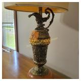 Vtg MCM Lamp Feturing Ornate Reniassance  Revival