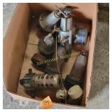 Vtg Automotive starter motor, gauges