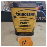 Vtg Thinolene Paint Thinner Can (empty)