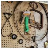 Ice Tongs,  Saw Bands, Tools