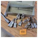 Long and short shank hex bit driver sockets