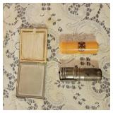 Vtg Compact , Boy Scout Holder, Vtg Metal Trench