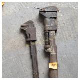 Vtg pipe wrenches