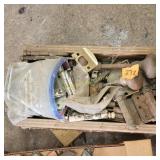 Vtg door knobs, hinges,