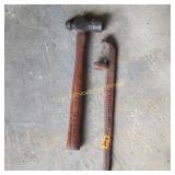 Vtg board straighter tool classic ball peen