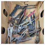 Assortment of Vise Scripts, Channel Locks,