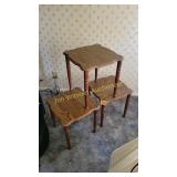 Vtg set of wood nesting tables