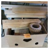 Scrap wood in box