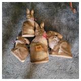 Fabric rabbits