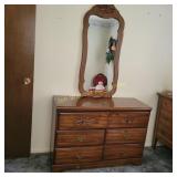 6 drawer dresser with mirror