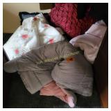 Comforters, blankets