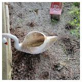 Plastic  swan planter