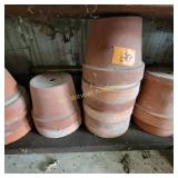 Terra cotta flower pots