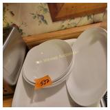 White dishes