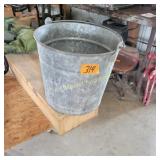 Galvanized bucket