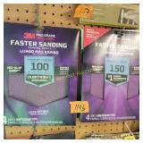 Fastener sanding paper like new packets