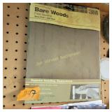 Sand paper, clamps